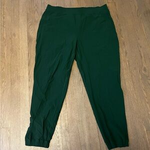 Green lululemon pants size 16